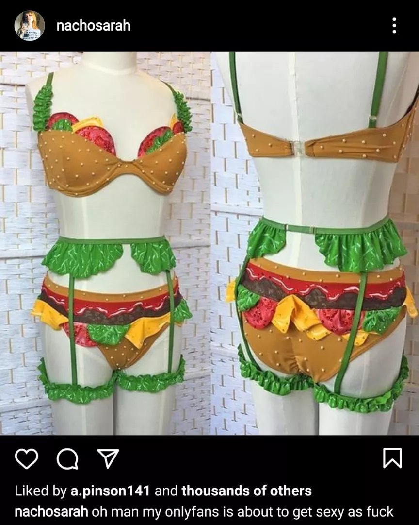 Sarah did say she bought some 'costumes' recently