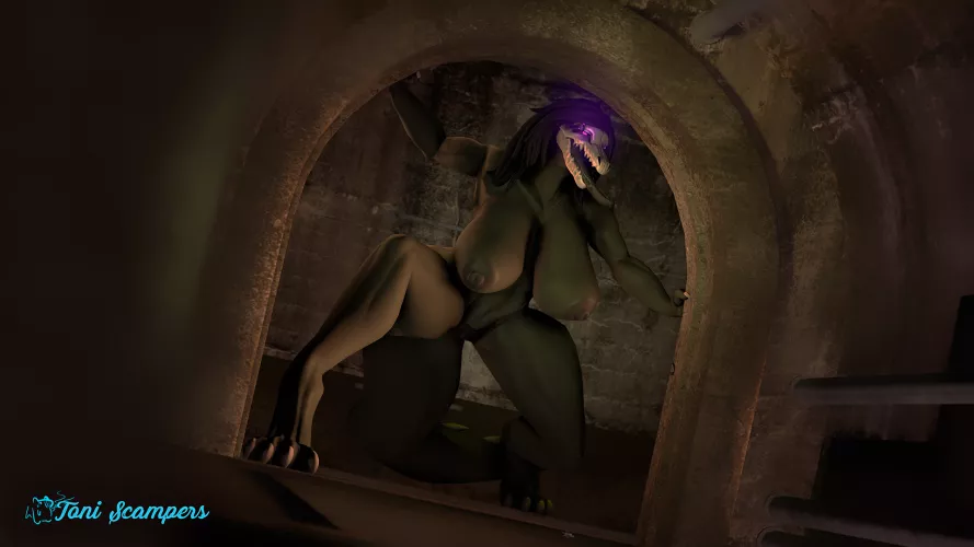 SCP-682 Sewer pursuit [Scp foundation] (Toni Scapers)