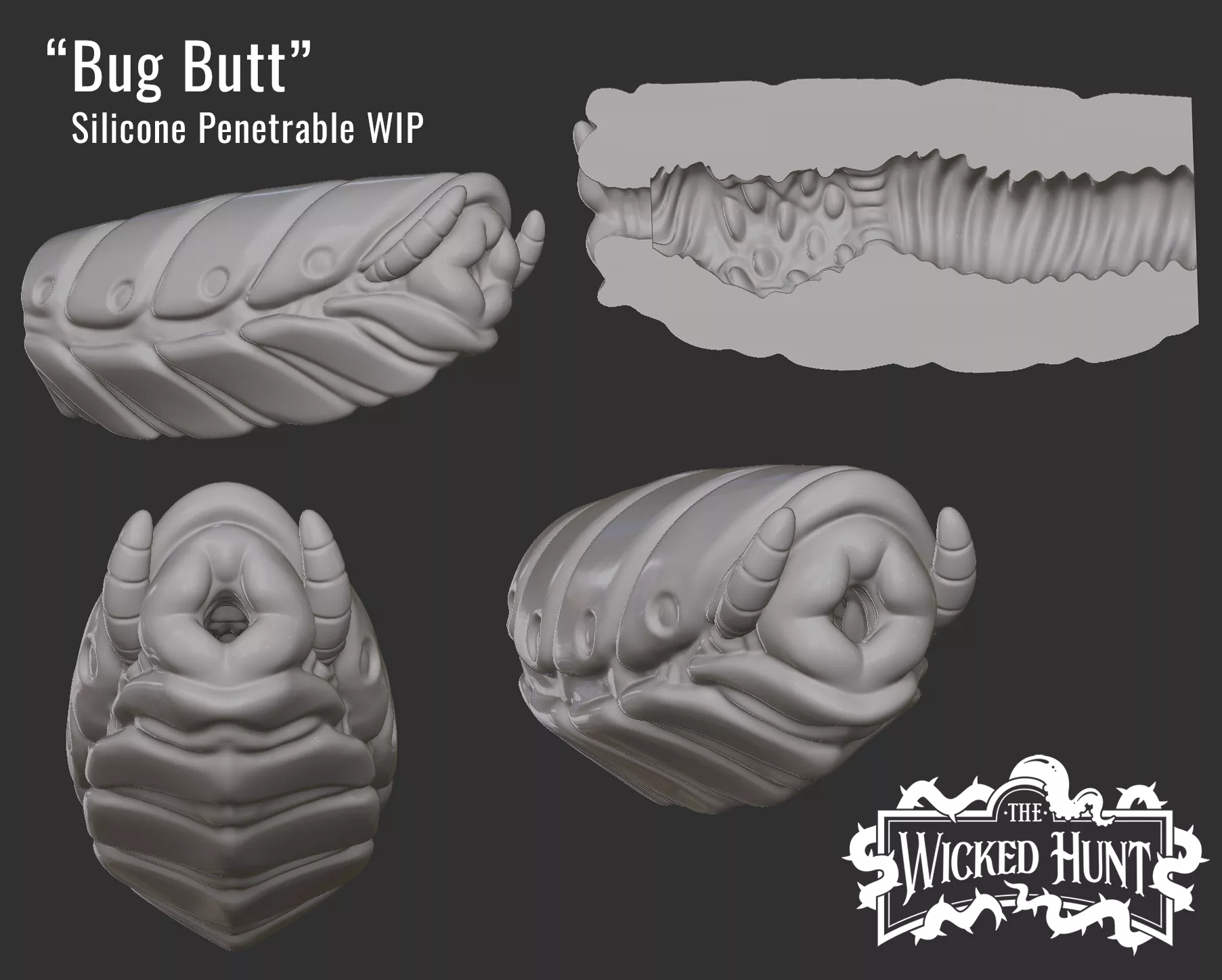 Silicone bug penetrable sleeve for my fellow bug enjoyers ✨ [OC, WIP]