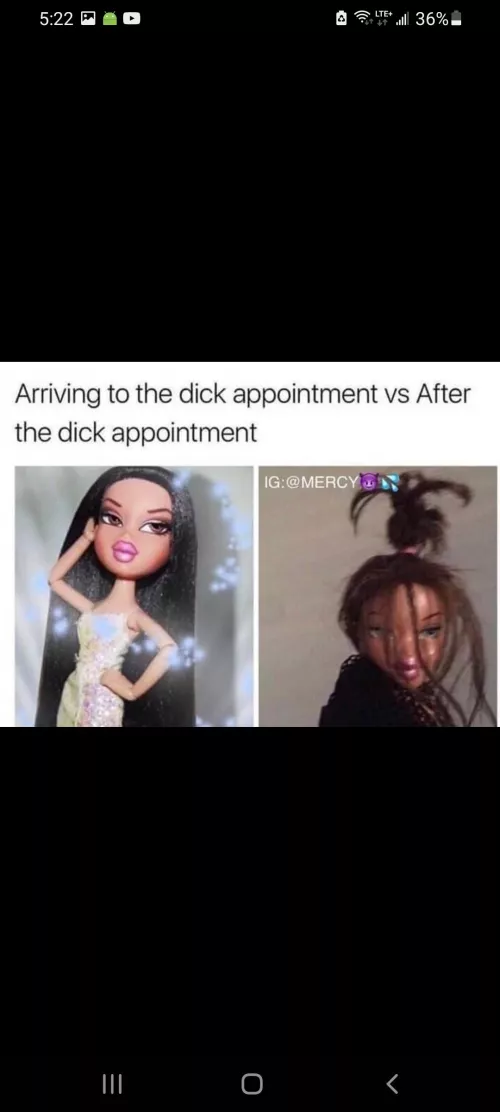 That's how we wanna look after a night you guys. It's a sign it was a good dick appointment!