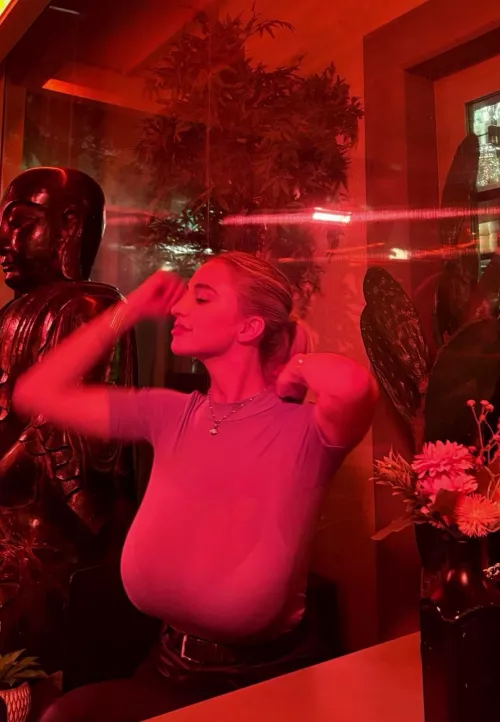 Tits so huge, her torso disappears