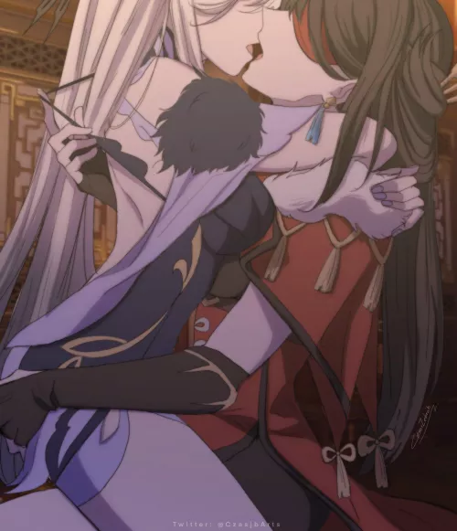 two tongues ​​playing 👄