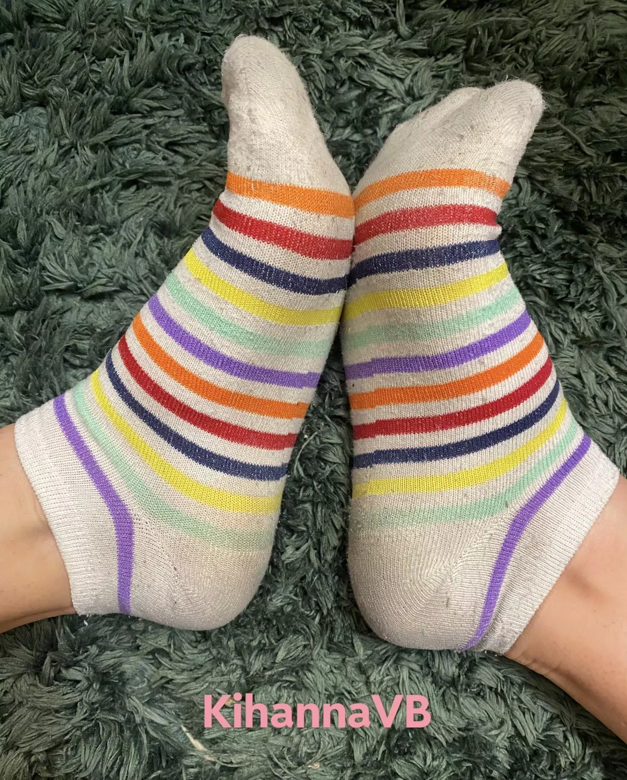 Two week worn socks ready to ship! Chat me to buy!