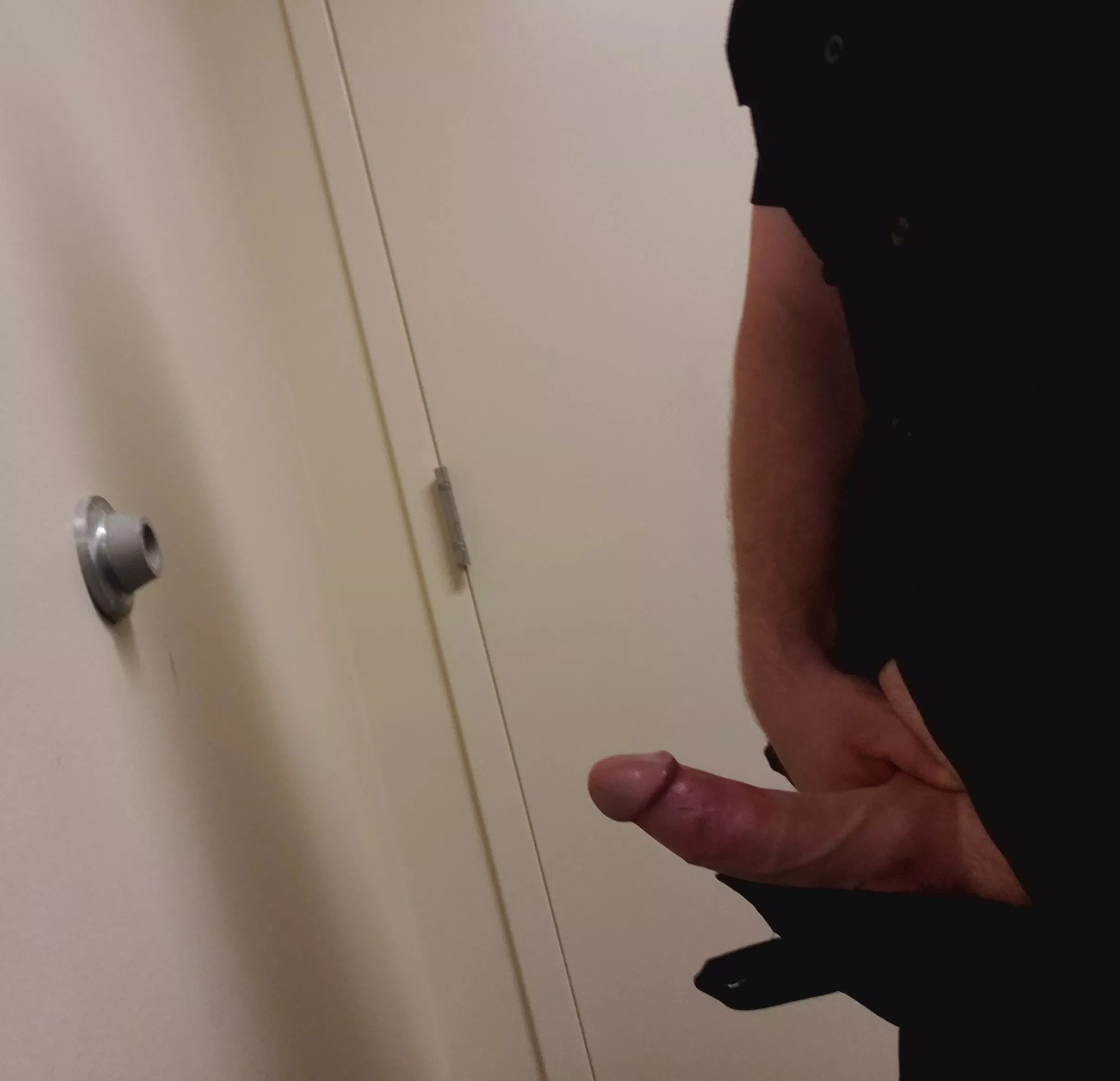 Wanted to show my big cock at work