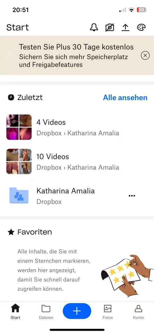 Wer will Dropbox von Katharina Amalia tauschen? 