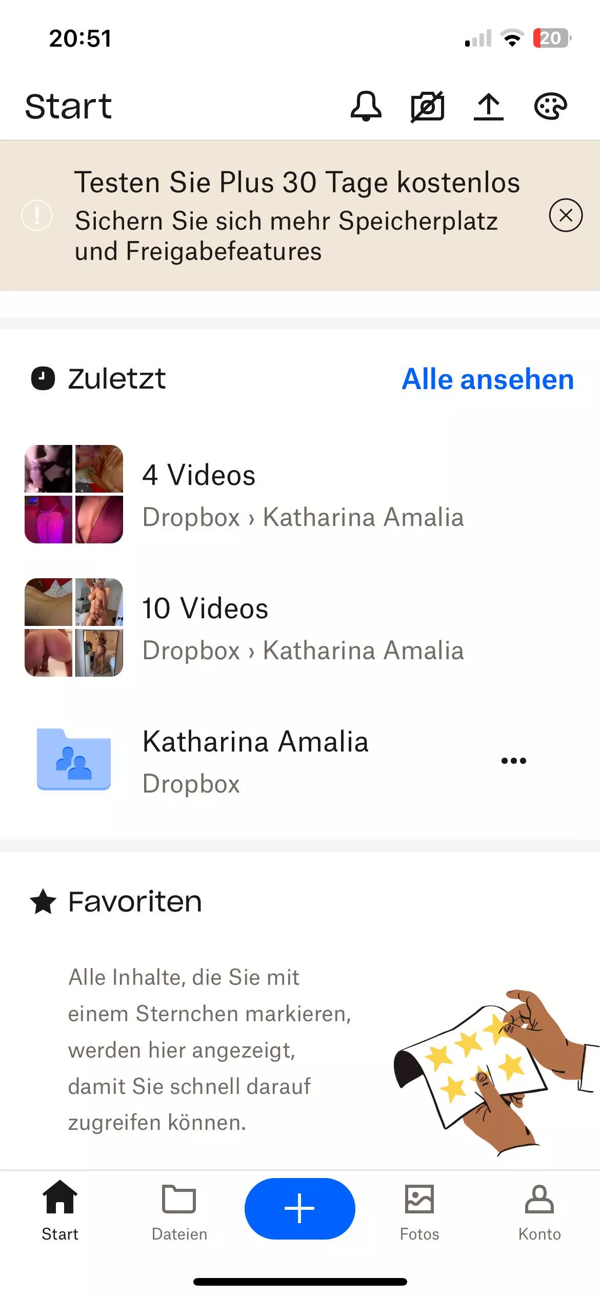 Wer will Dropbox von Katharina Amalia tauschen? 