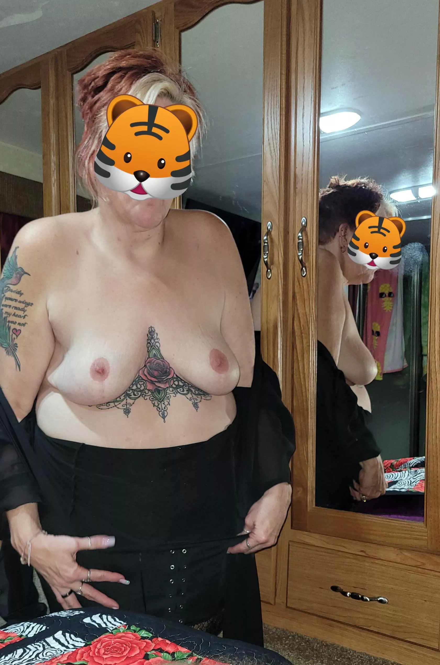 Who wants to finish undressing her?