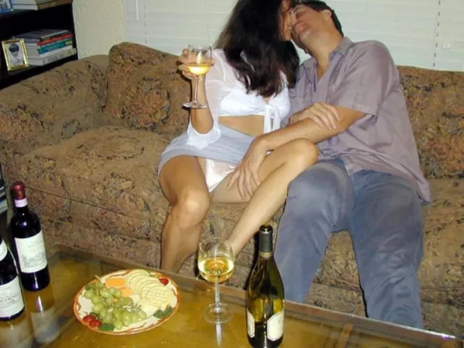 You know that first date is going somewhere when the wine hits