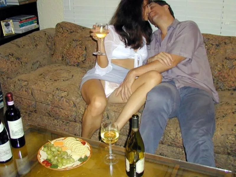 You know that first date is going somewhere when the wine hits