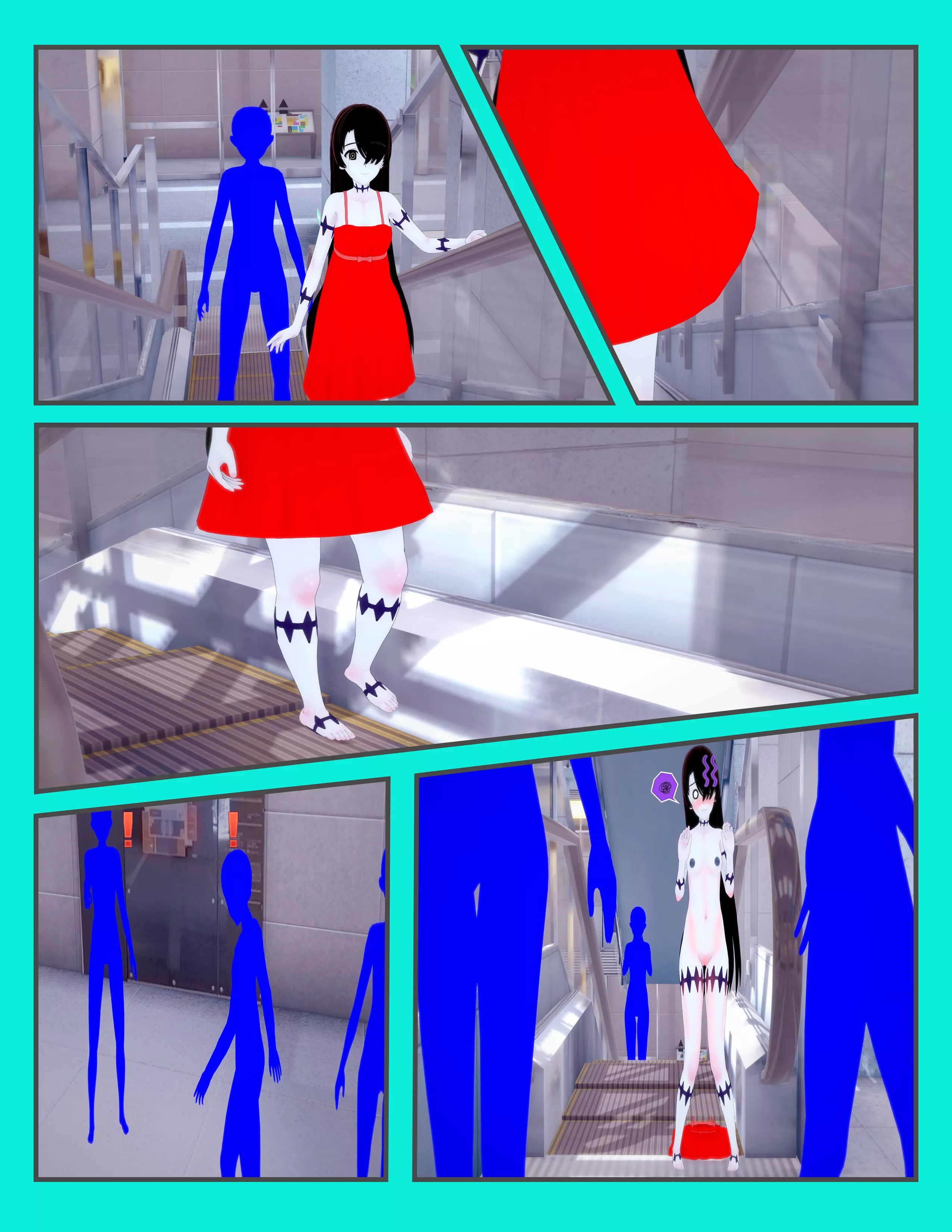 Abigail's Escalator Mishap