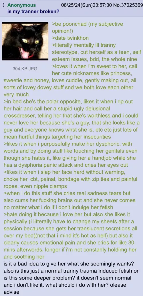 anon's gf has some messed up kinks