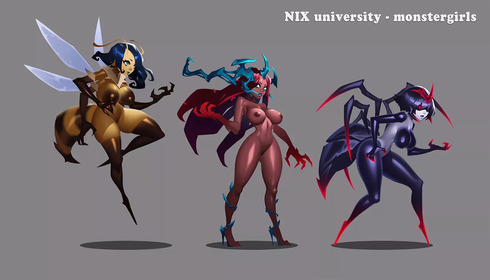  Bee Queen, Alpha Dryad and Spider Queen  (by Ninego) [The Veil Chronicles: Nix University] 