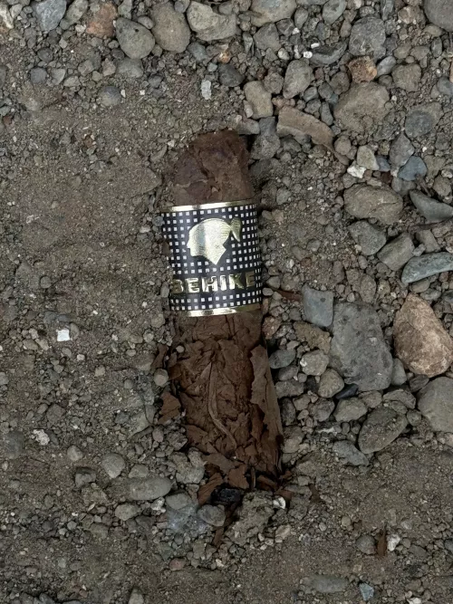 Behike in the parking lot. Didn’t pick it up 😂 