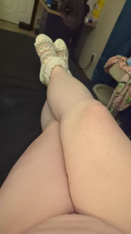 Burr, it was cold today! Had to find my slippers.