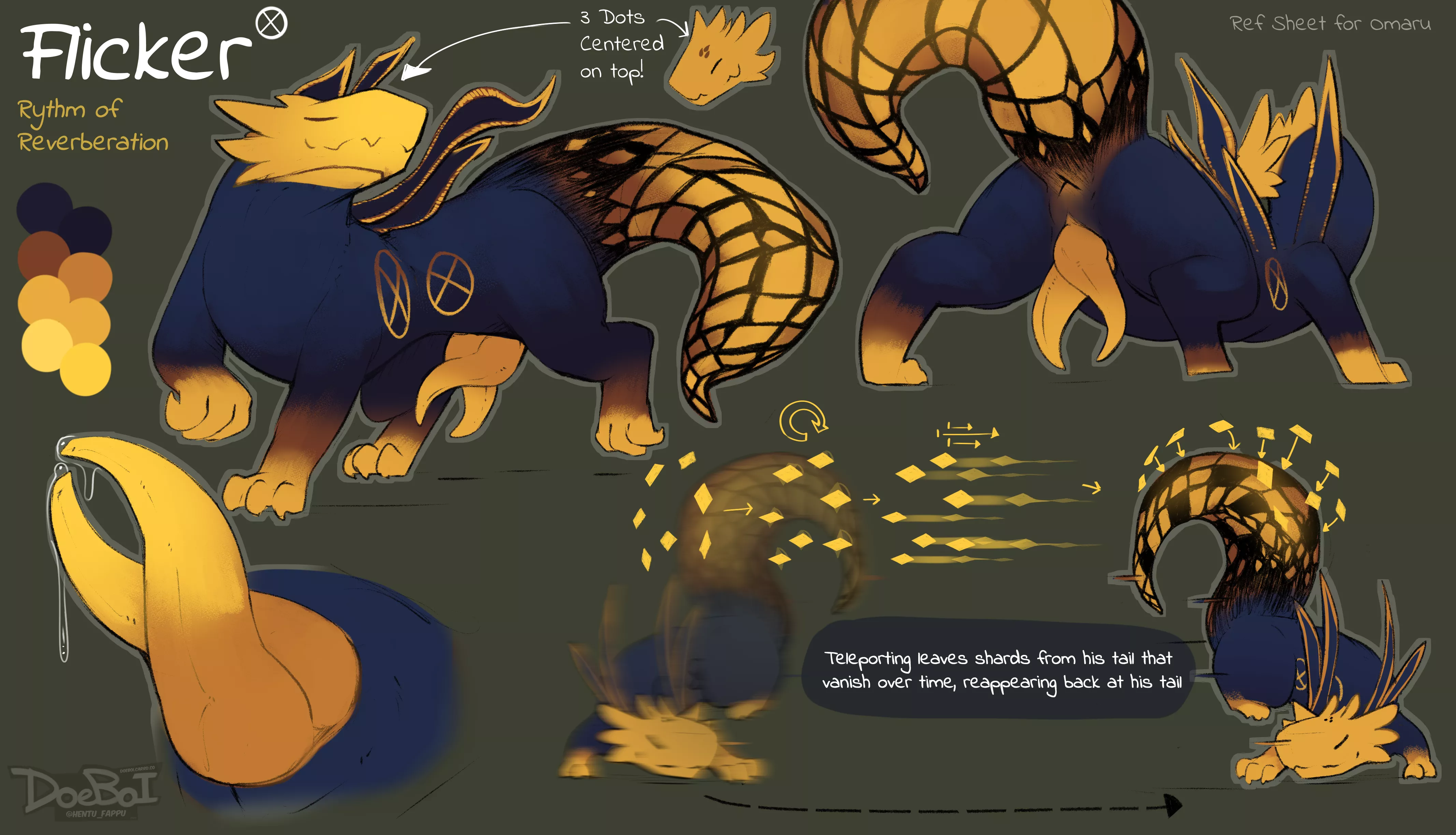 Echo Lizard Ref for Omaru! (doeboi) [M]