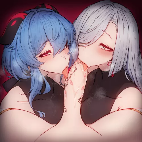 ganyu & shenhe (rikuguma)