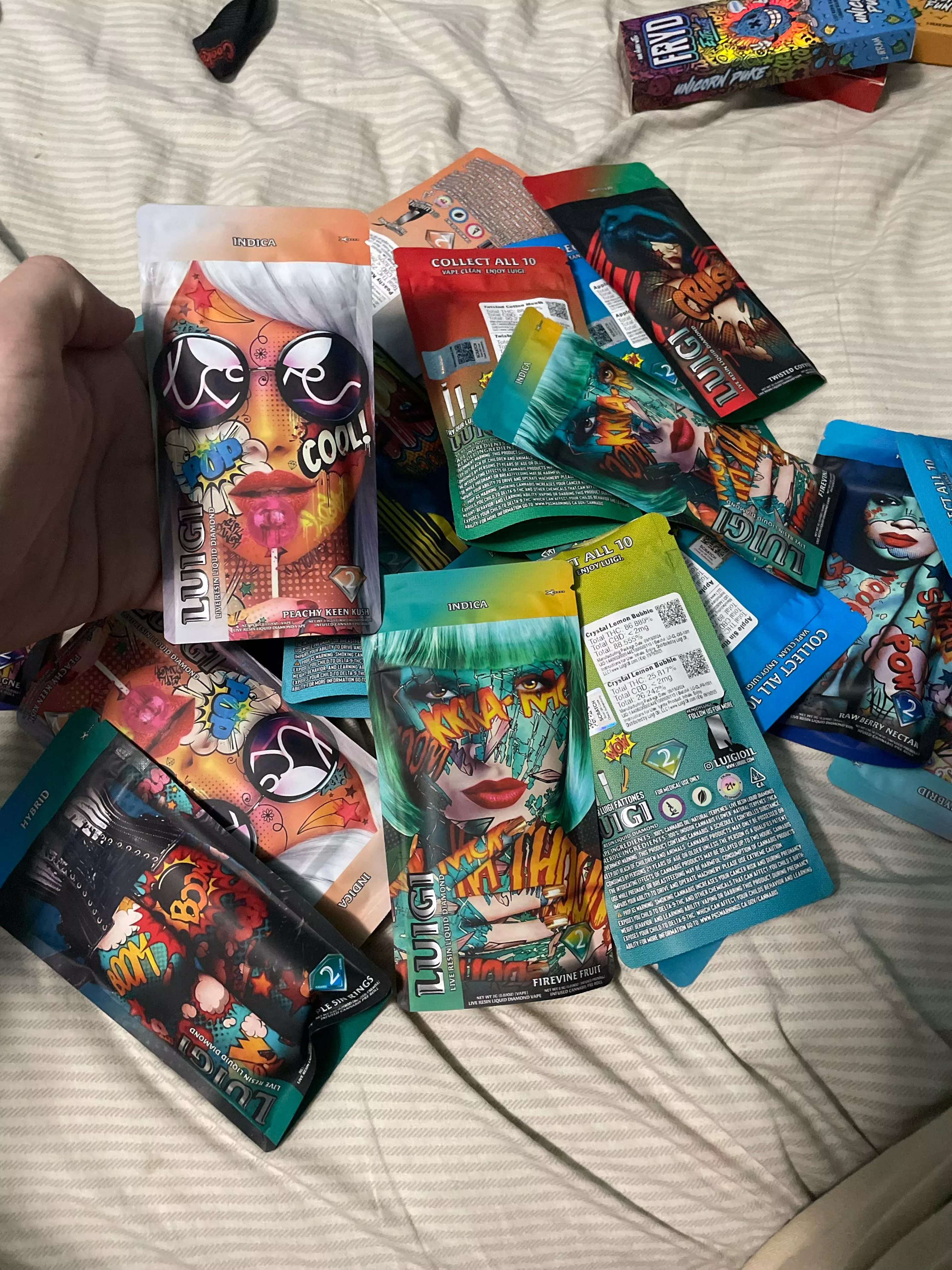 Grabbed a few luigis