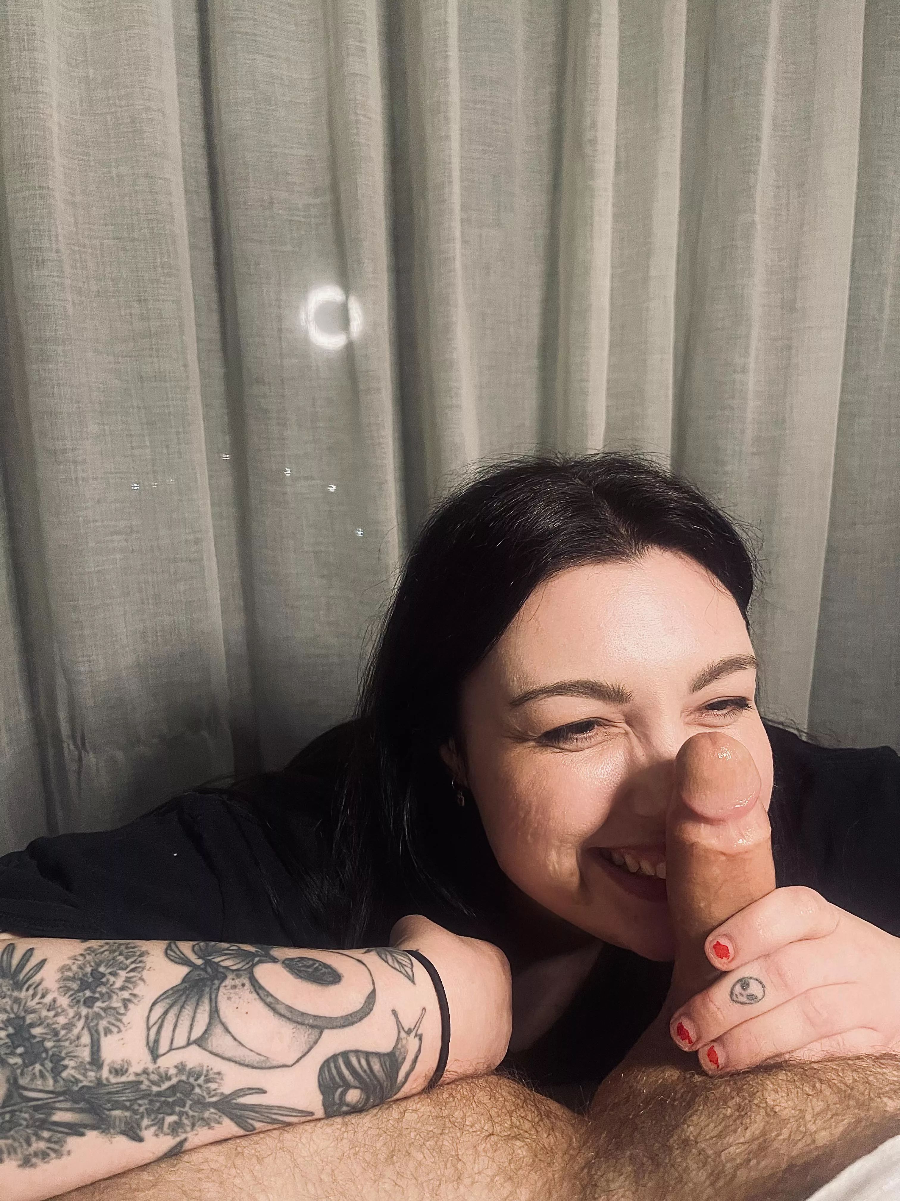 happiest when I get to play with a cock 