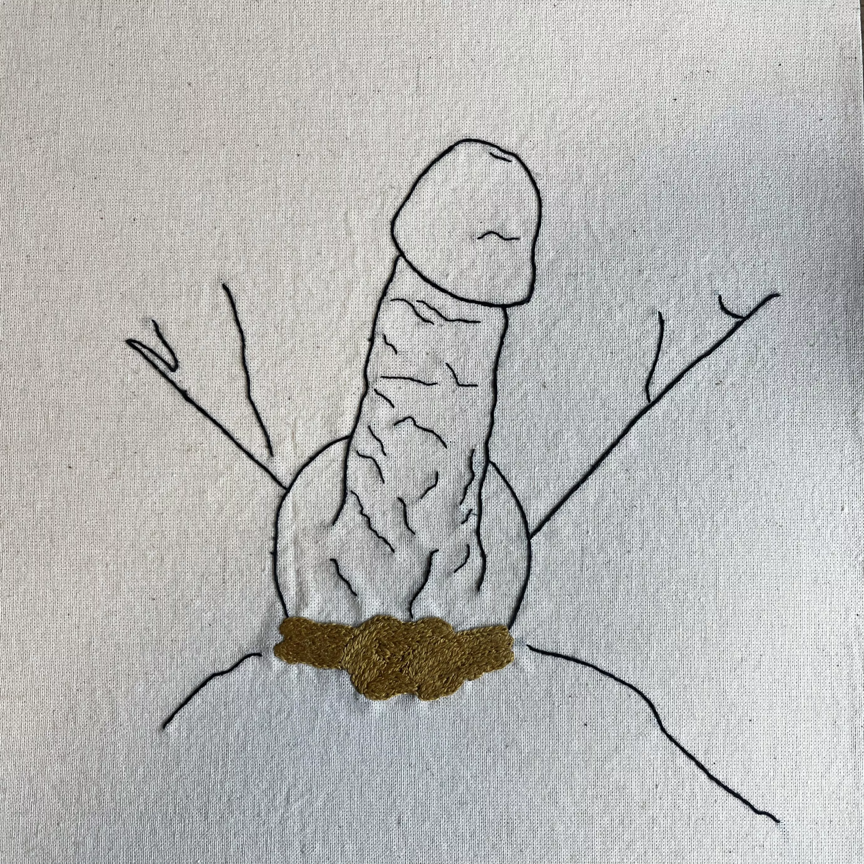 Here's a selfie I stitched as my last commission! The person was so happy with the result :) Such a fun project! 