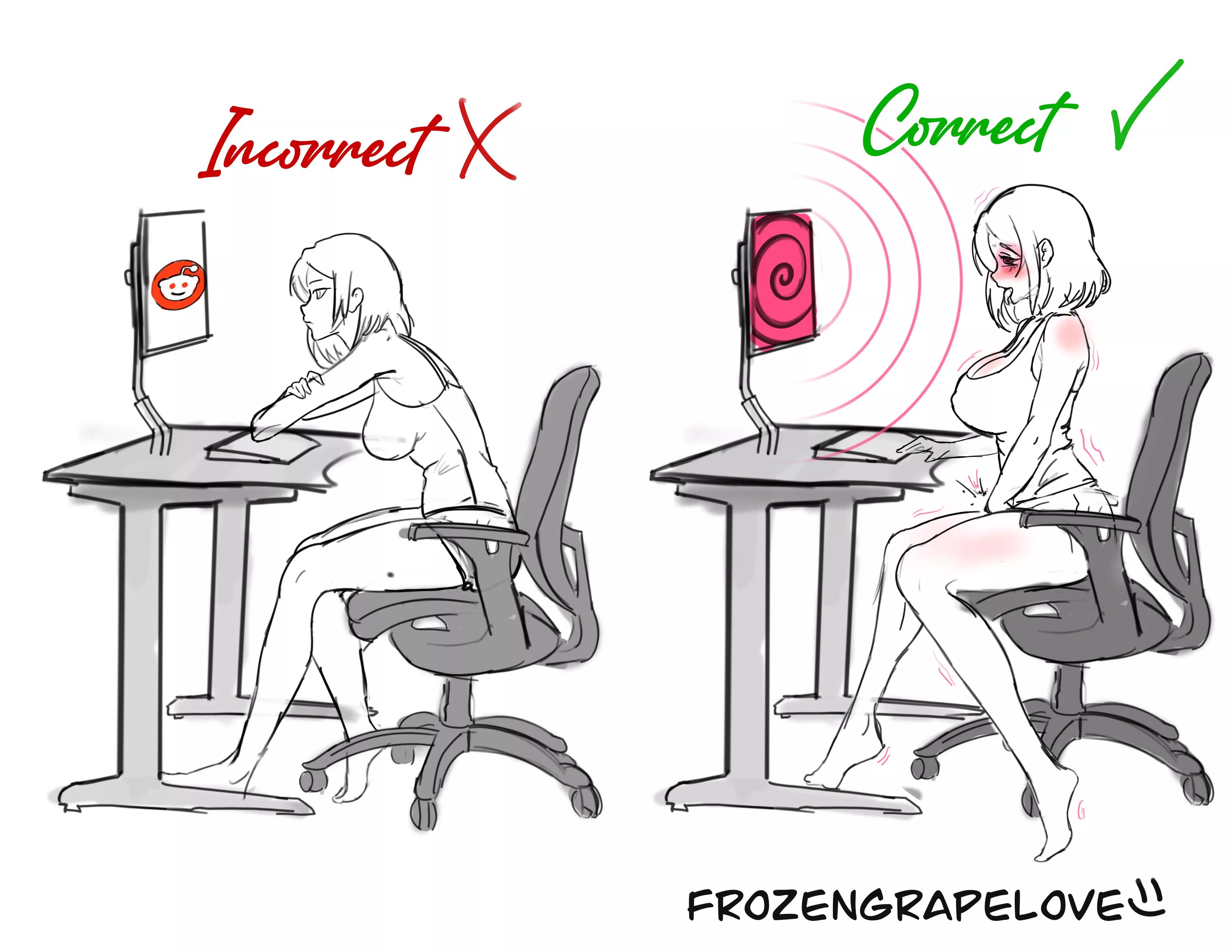 Instructional guide on proper screen usage (OC) (FrozenGrapeLove) (made just for my favorite sub)