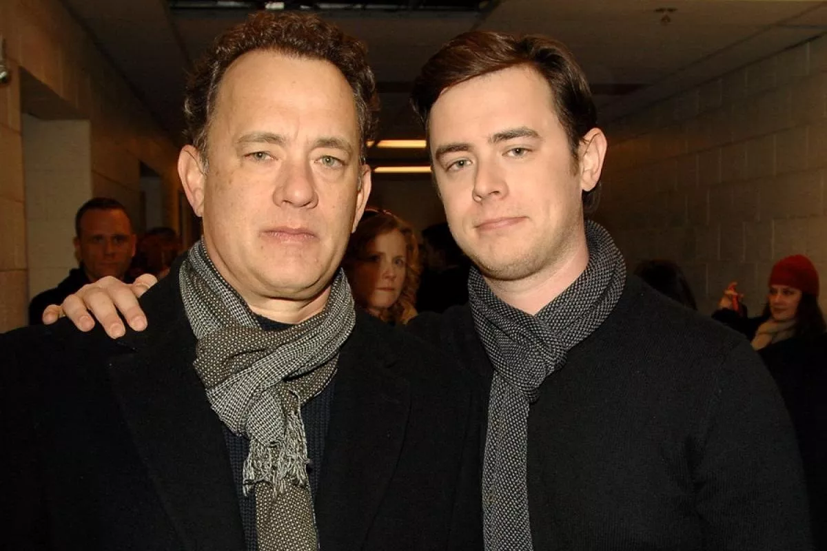 Is the son of Tom Hanks inbred ? (( Sure looks it ))