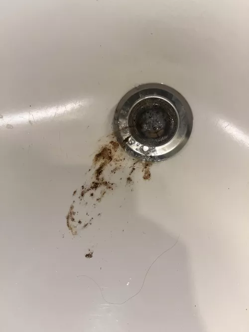 Is this blood in my vomit?