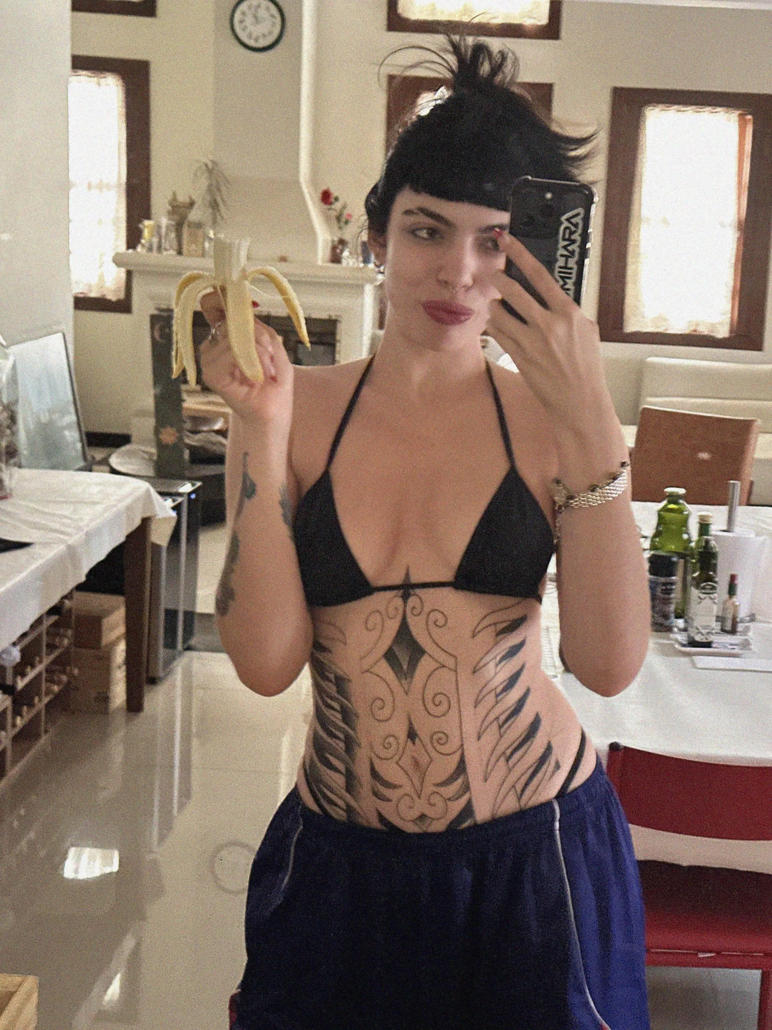 Just enjoying my banana… but I could use a little extra peel 23[F4M]