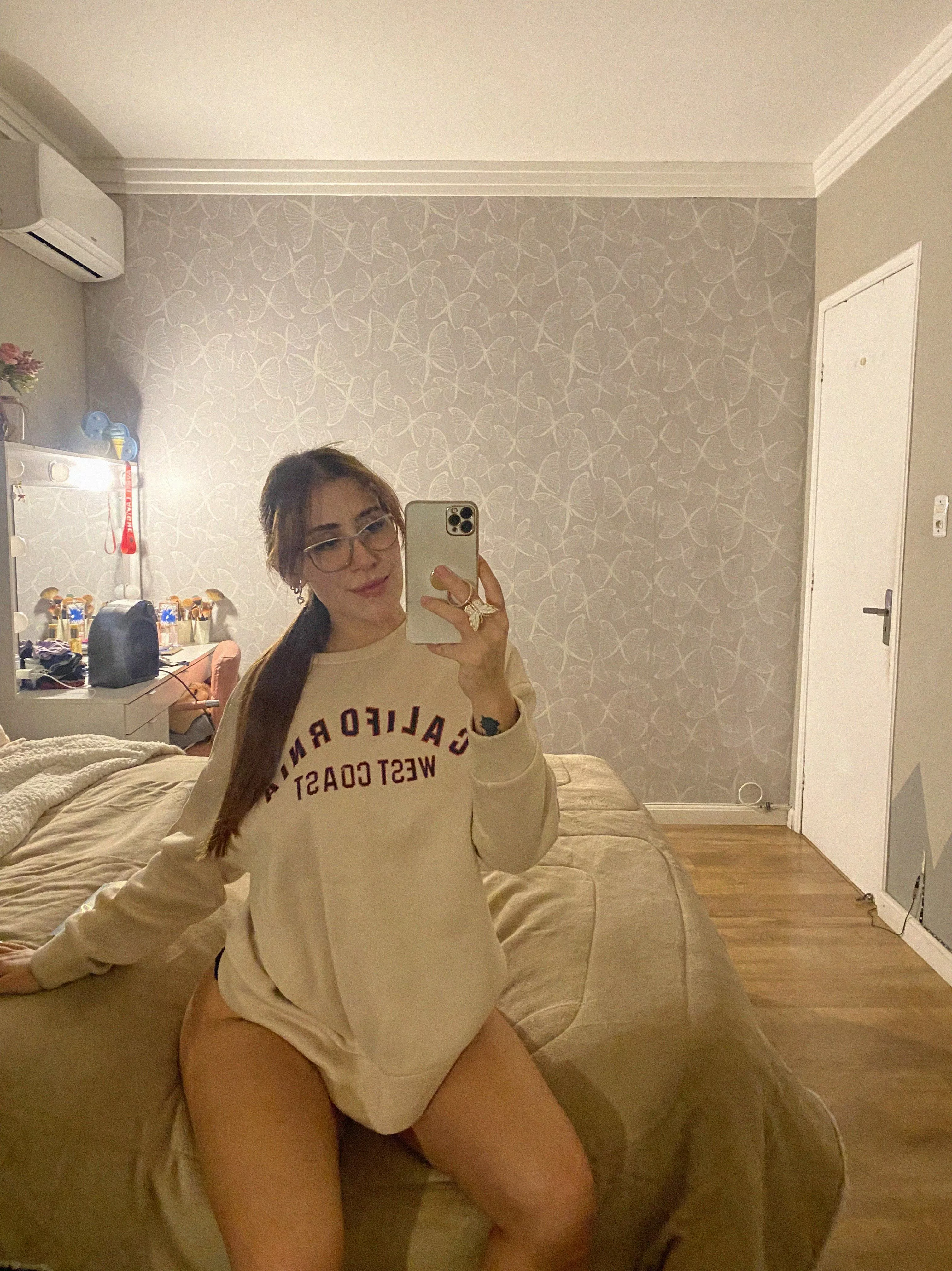 Just lounging in my happy place, feeling cute and comfy