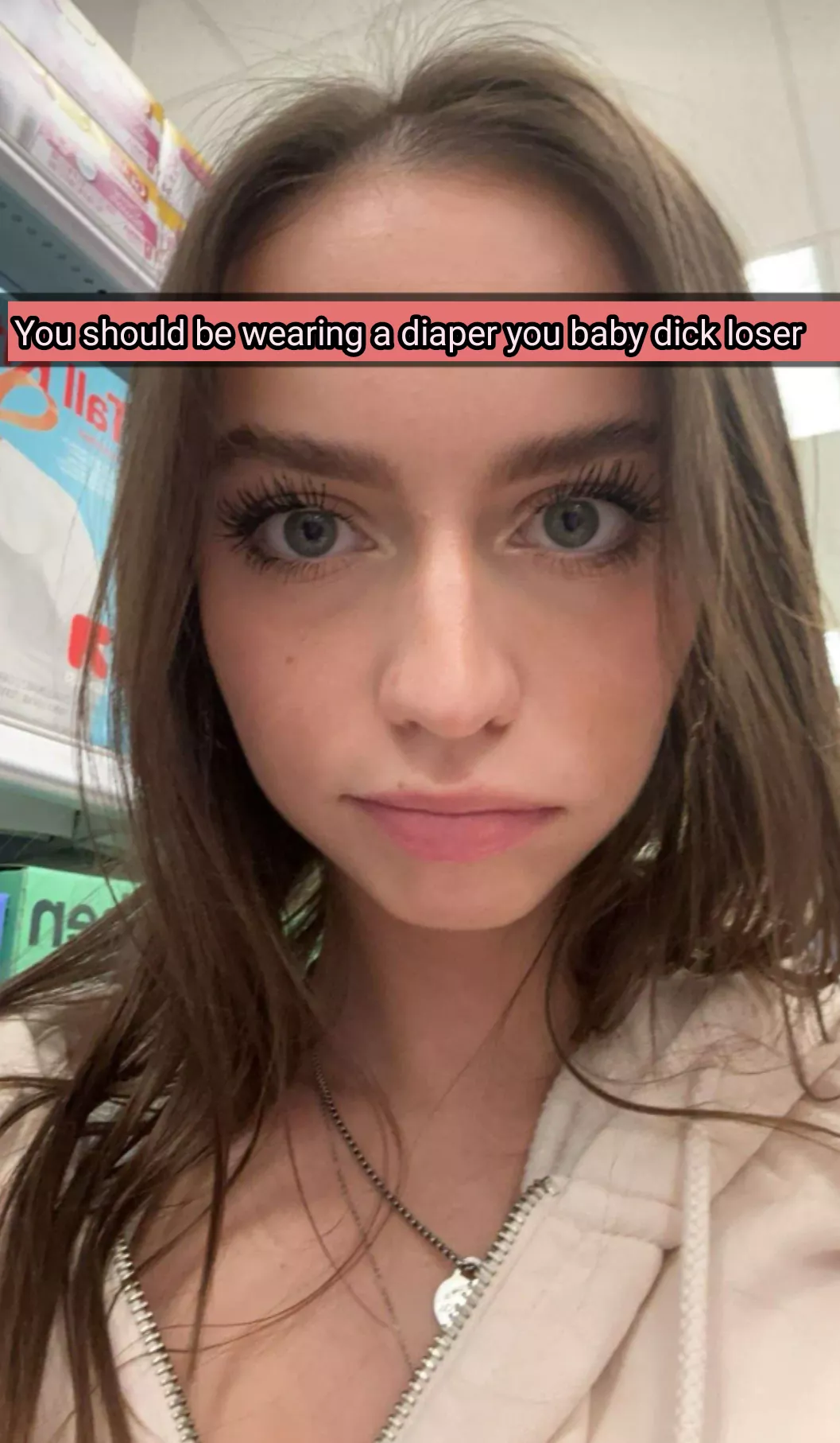 Katelyn wants you diapered since you're so tiny🤭