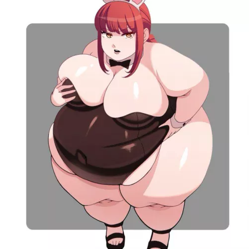 Makima in bunny suit by lun4ch4n