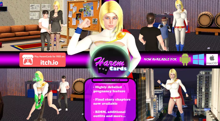 Meet and Breed our favorite Kryptonian! [HaremCards]