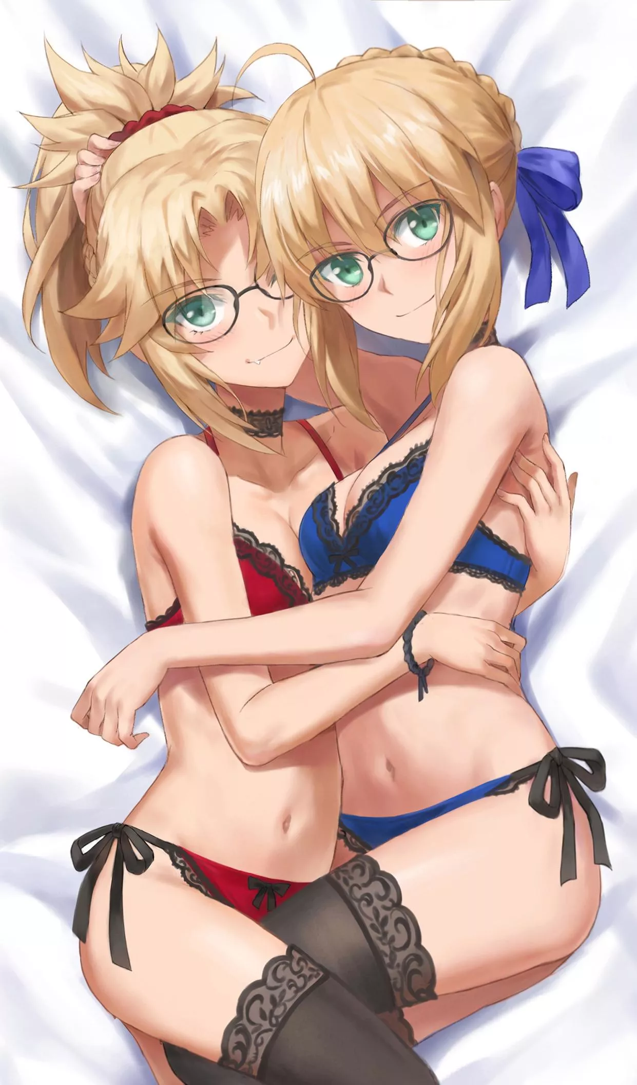 Mordred and Artoria 😍 guess cuteness runs in the family