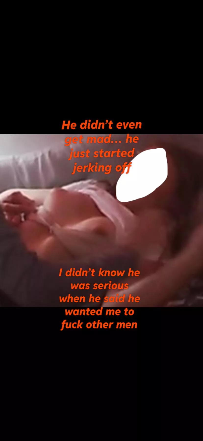 My bf walked in on me getting stripped off by his best friend…