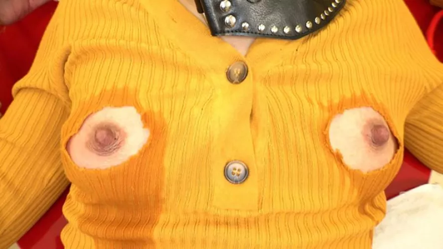Nipple holes or boob holes? It's both, it's neither! This style will take the fashion world by storm, I imagine.