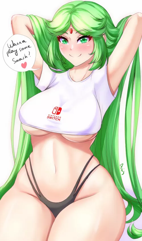Play with mommy Palutena