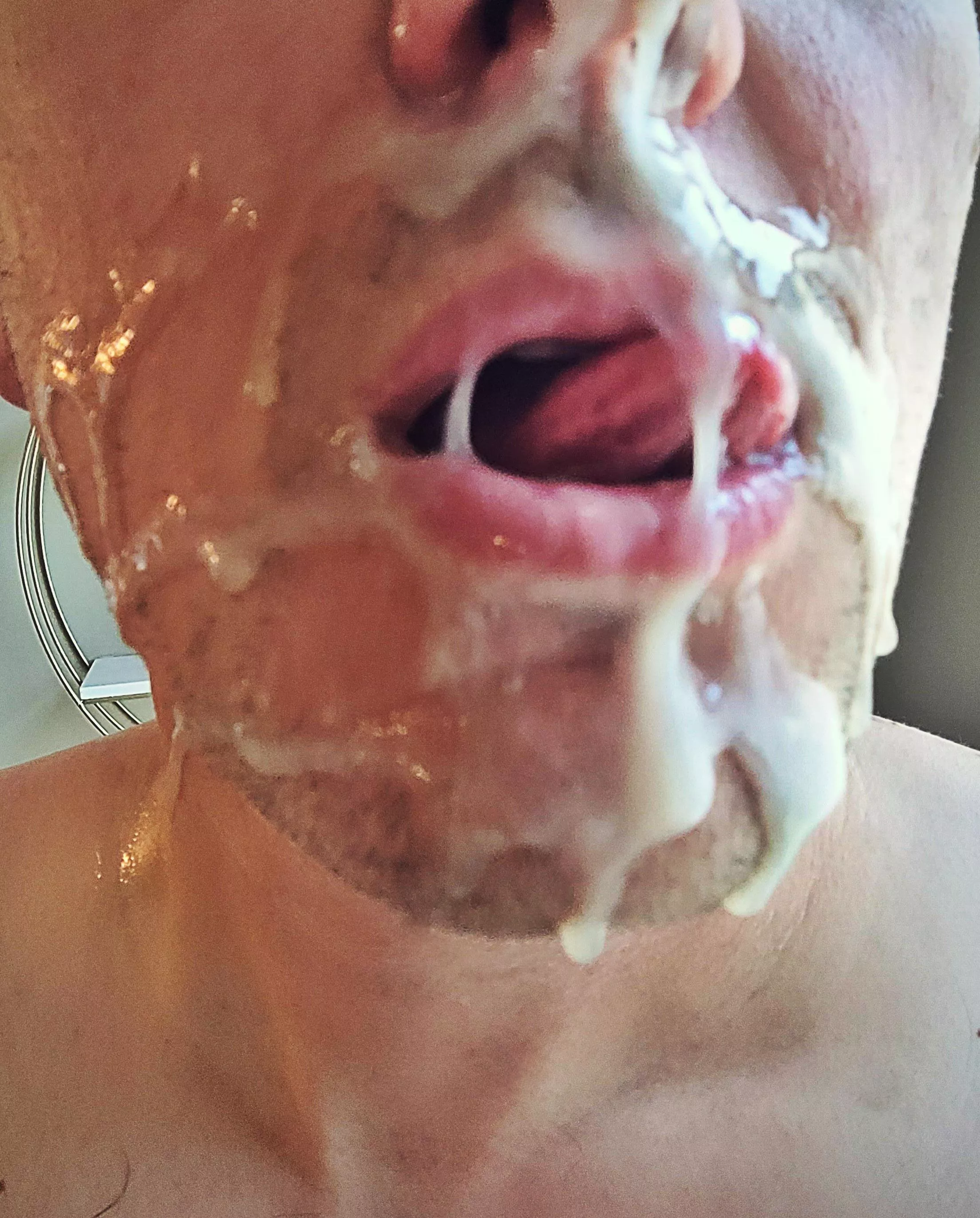 Probably the biggest self facial I've ever produced 