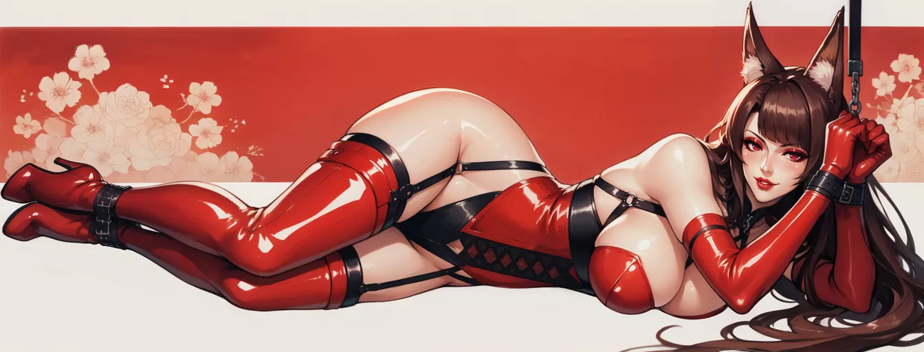 Red Latex Bondage