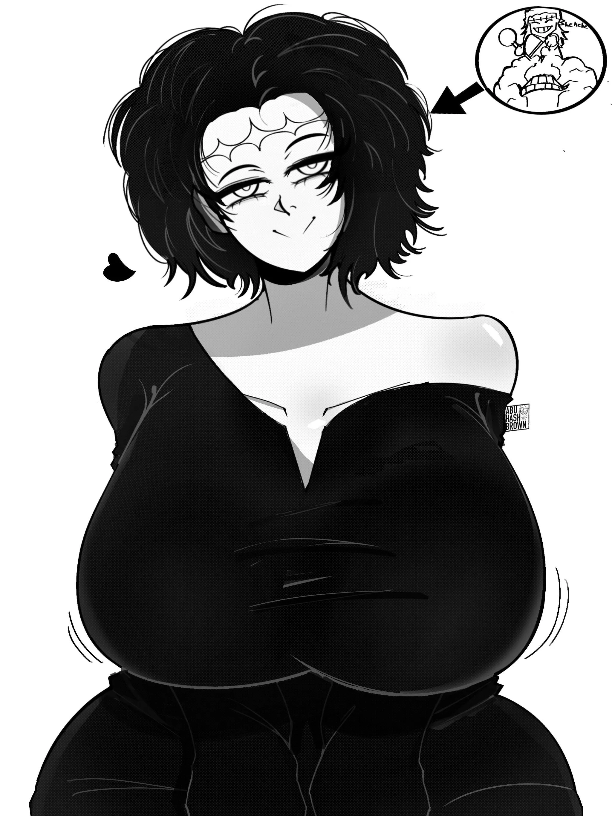 Remember Kenjaku? He's back! In milf form. (Oc by me :p)