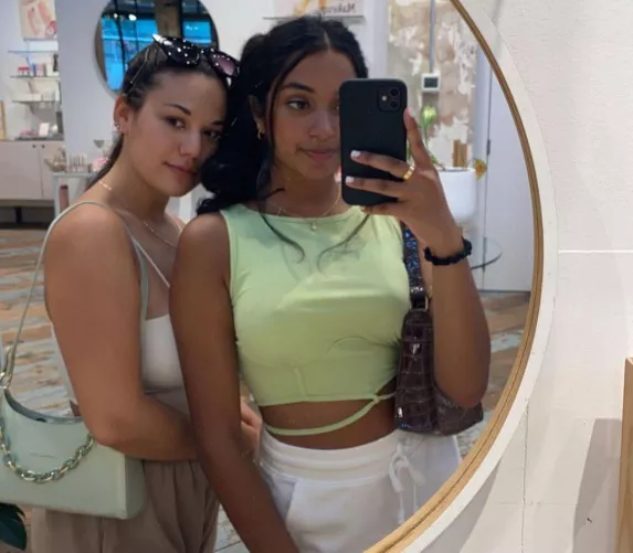 Shopping in a cold store