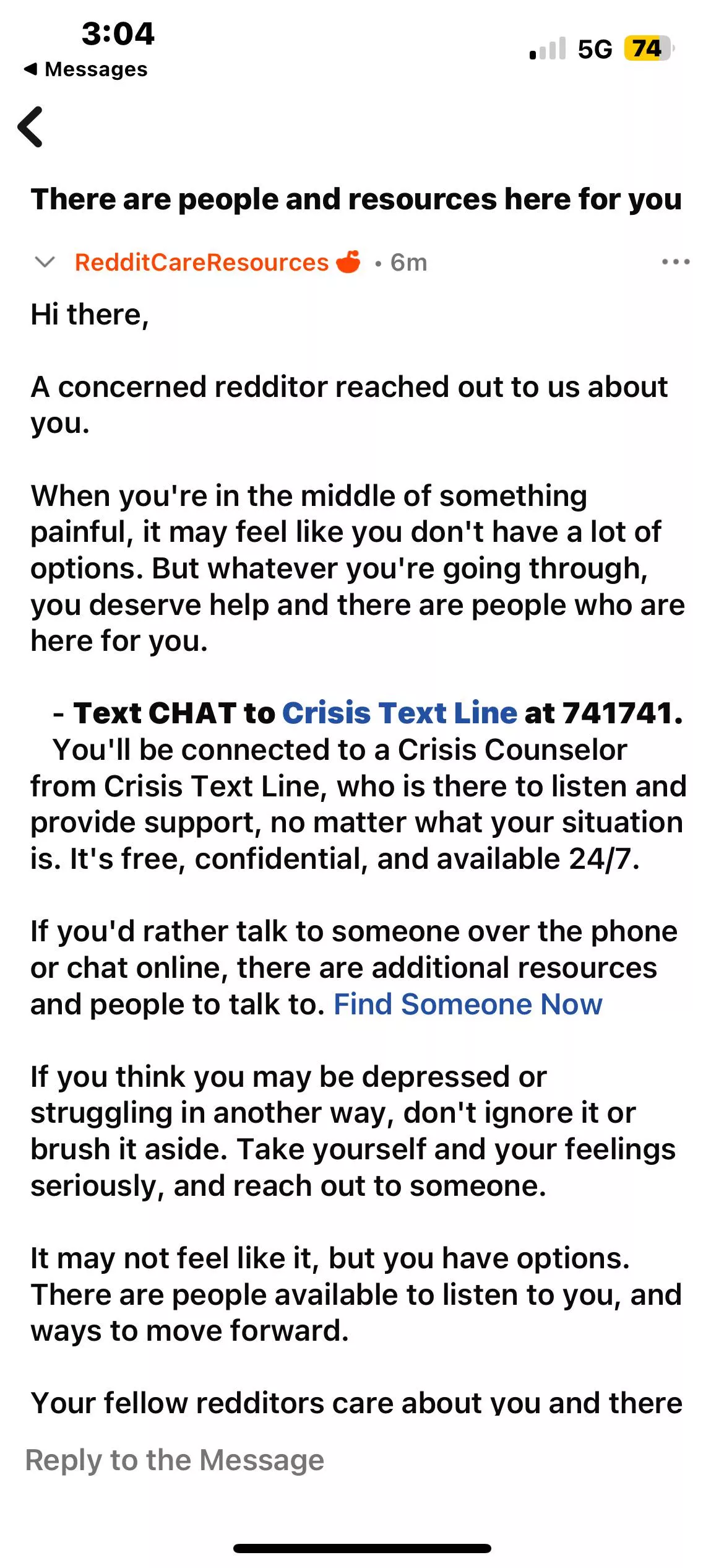 To my unknown friend