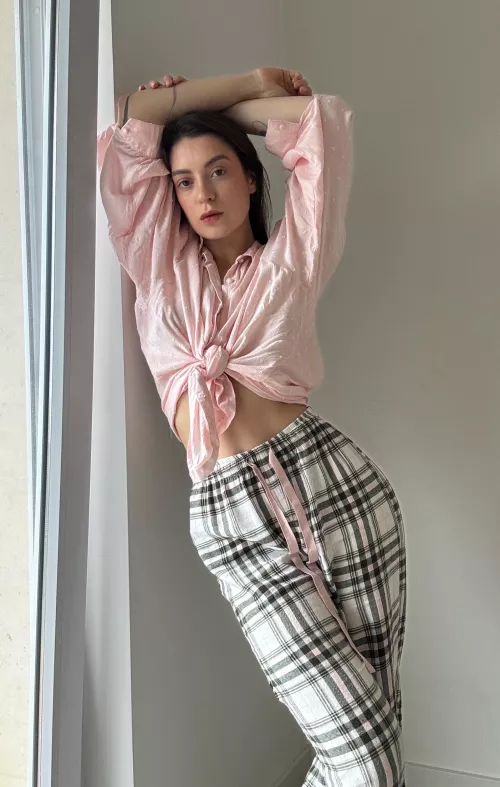 trying on some clothes for my upcoming interview