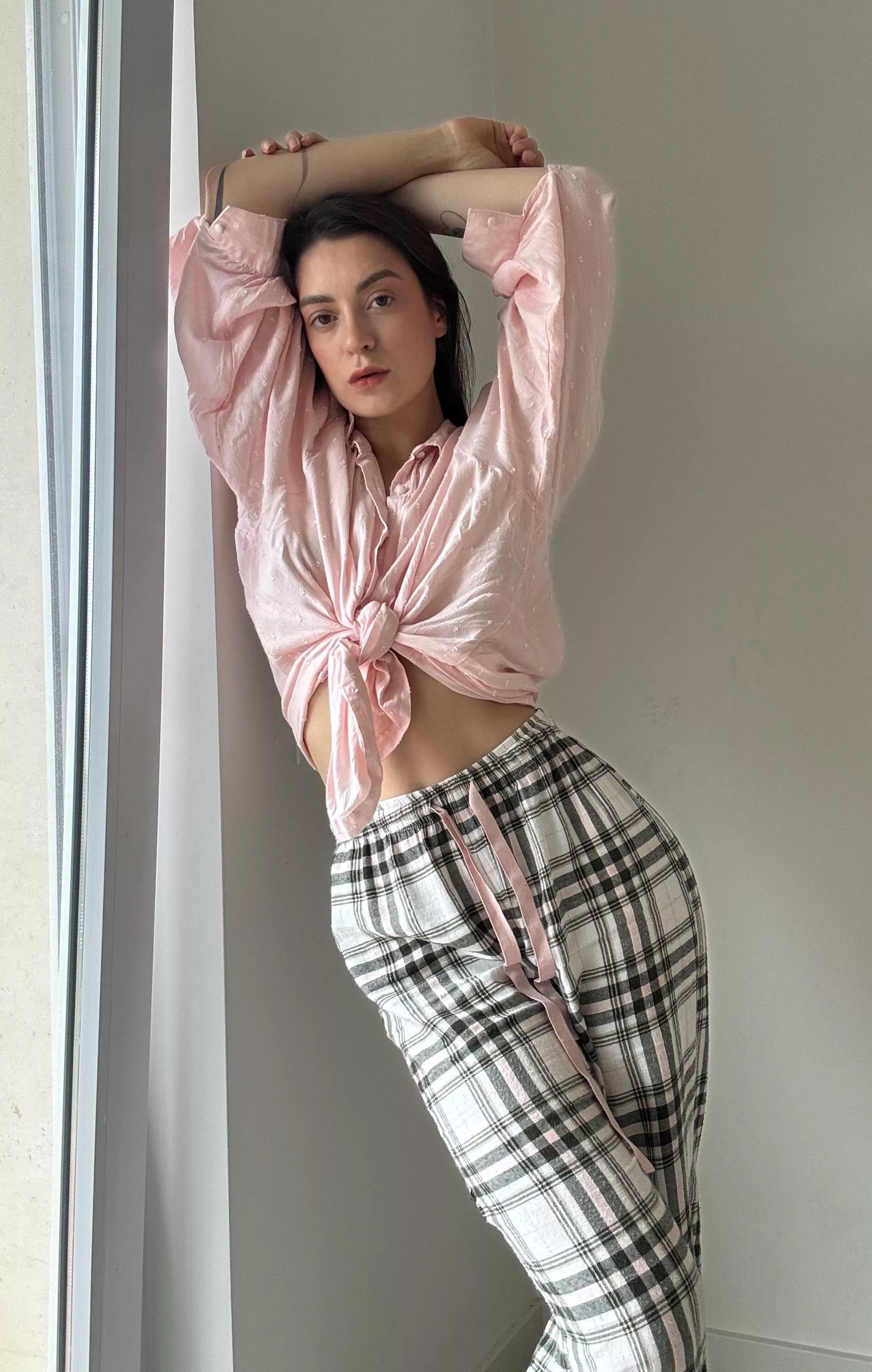 trying on some clothes for my upcoming interview