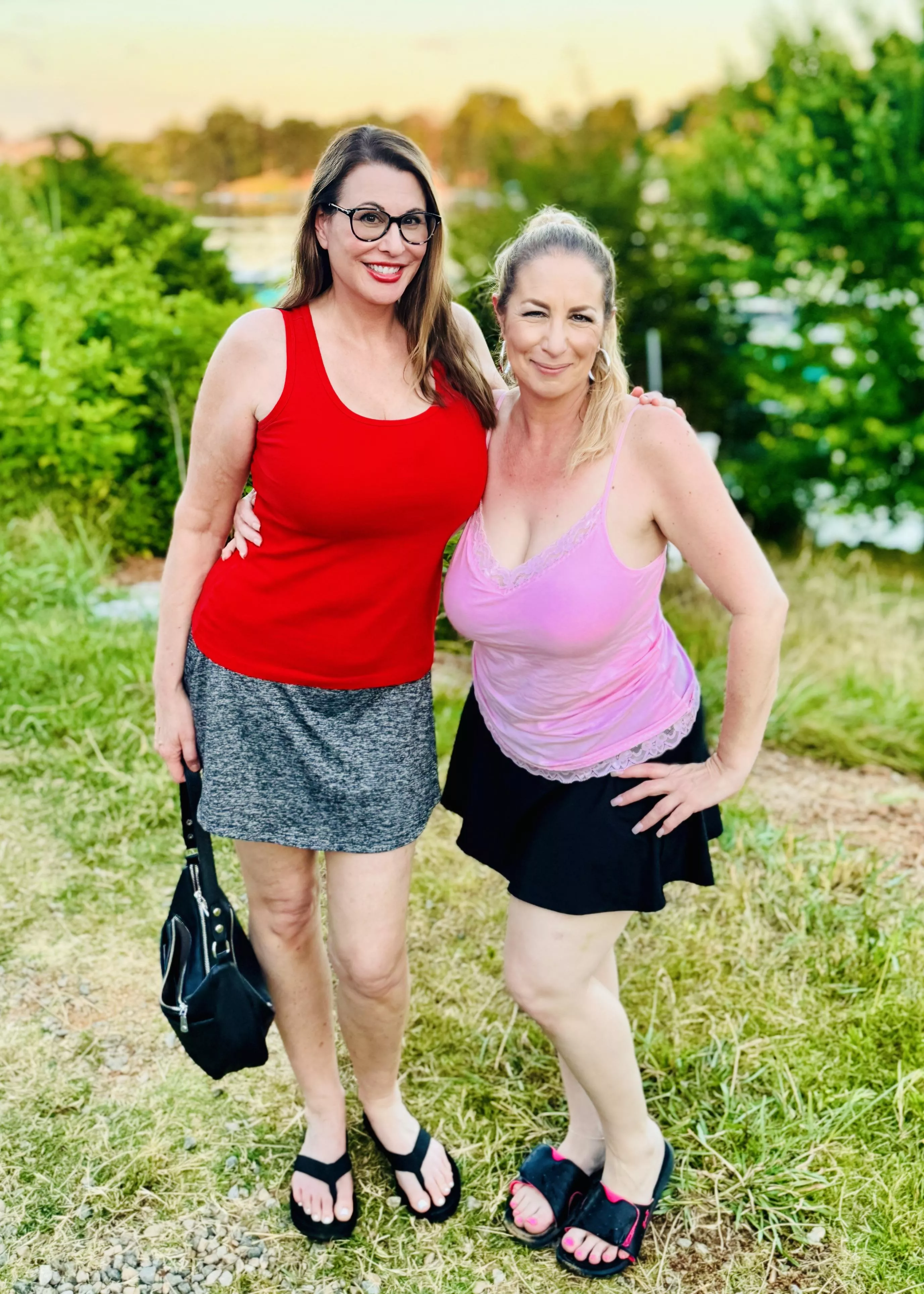 Two 50+ MILFS with Real MomBods decide to start a YouTube channel featuring try-on vids. Are you in??