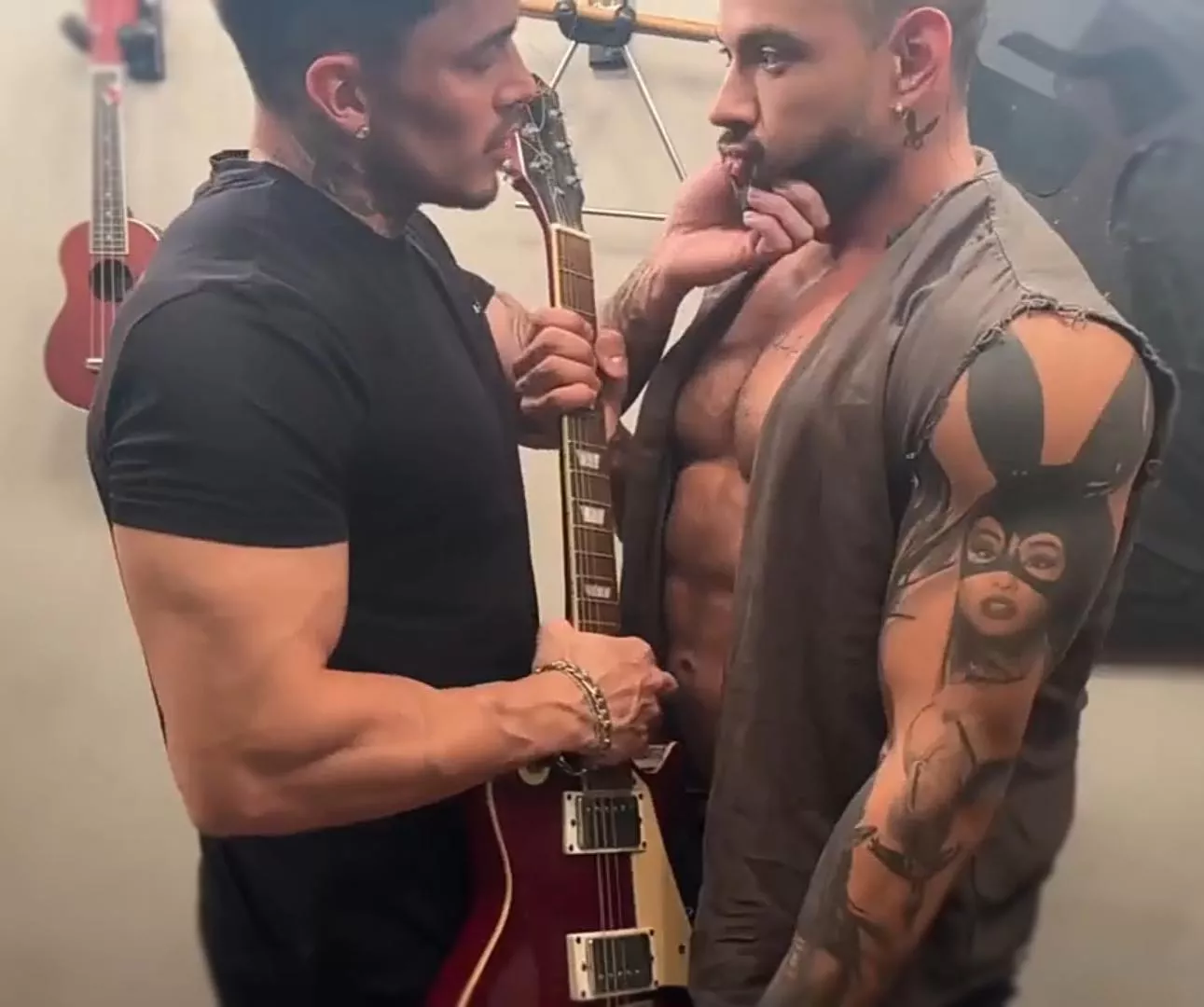 When I accidentally touched my friend's 'favourite guitar'.