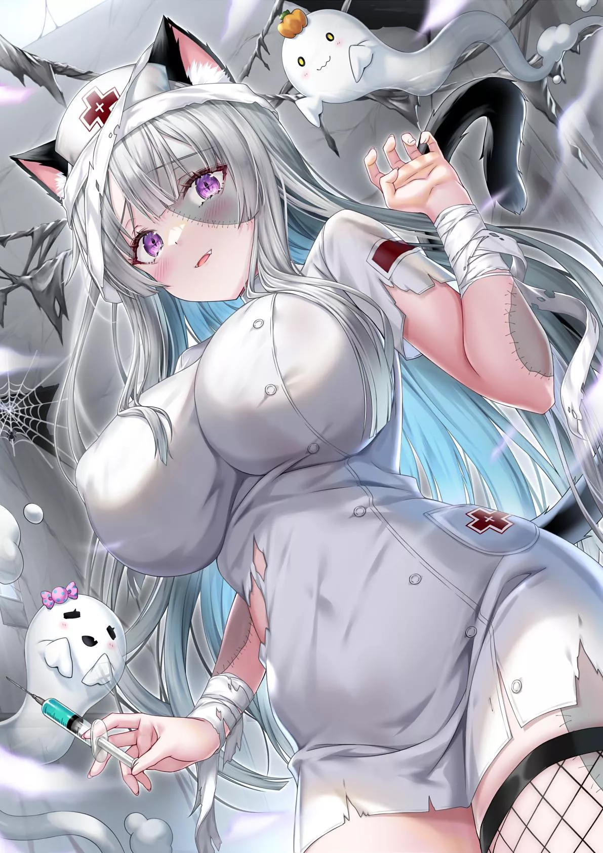 Zombie nurse cat