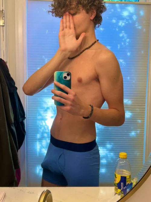 [18] Who else walks around their house in boxers?