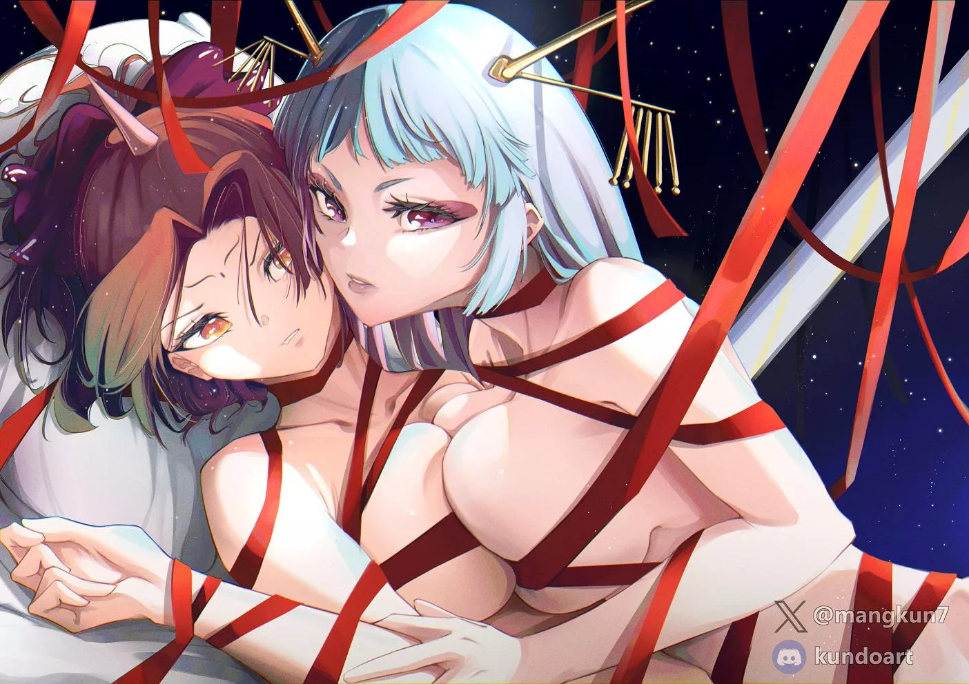 akane x kana after the stage [oshi no ko] (artwork by me)