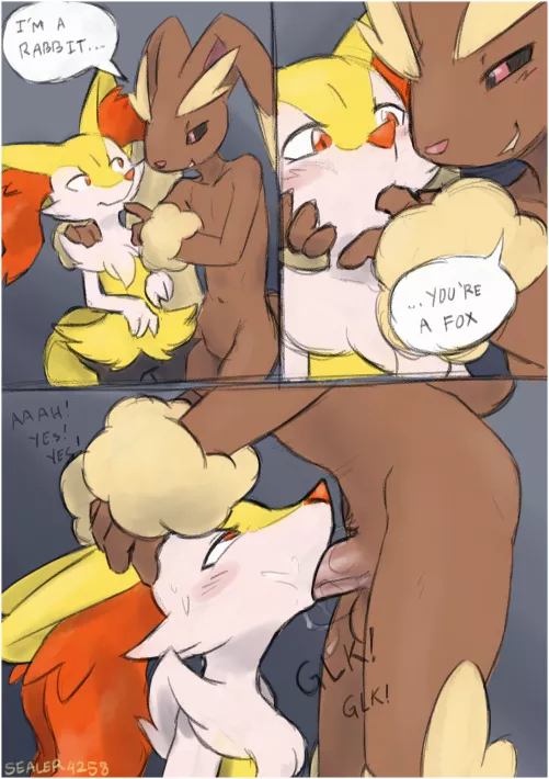 Braixen and Lopunny (sealer4258) [M]