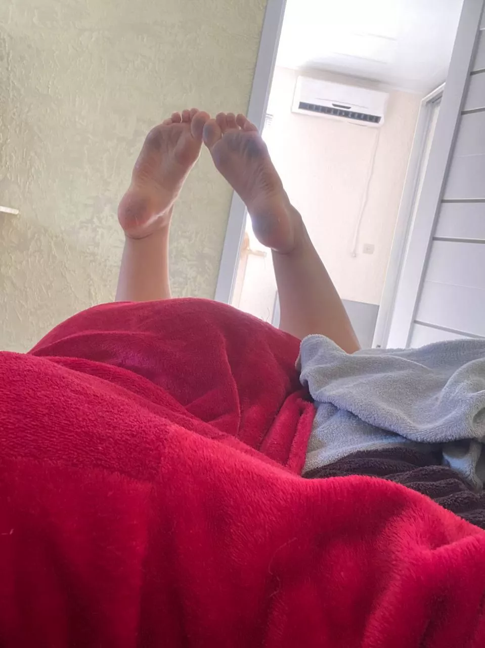 Cute feet love to cuddle