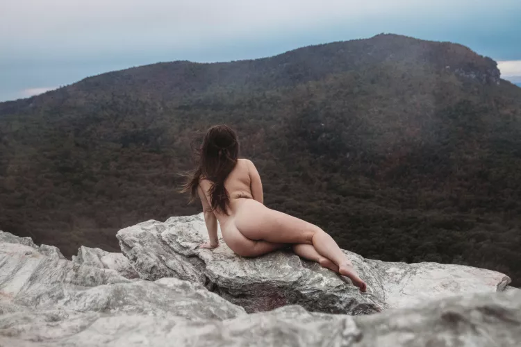 Finally accomplished getting naked on top of this popular mountain near home!